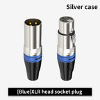 10 Set 3Pin XLR Color Head Pure Copper Pin Male and Female Audio Microphone Connector Canon Welding Plug Socket