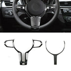 ABS Carbon Steering Wheel Cover Trim For BMW F Chassis F22 F30 F32 F10 F12 F15 Carbon Fiber Steering Wheel Lower Cover Trim