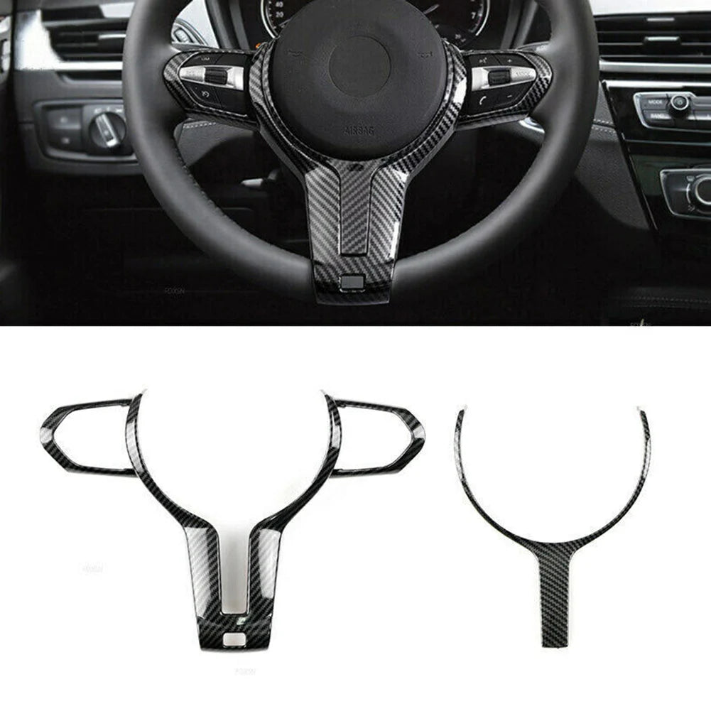 ABS Carbon Steering Wheel Cover Trim For BMW F Chassis F22 F30 F32 F10 F12 F15 Carbon Fiber Steering Wheel Lower Cover Trim