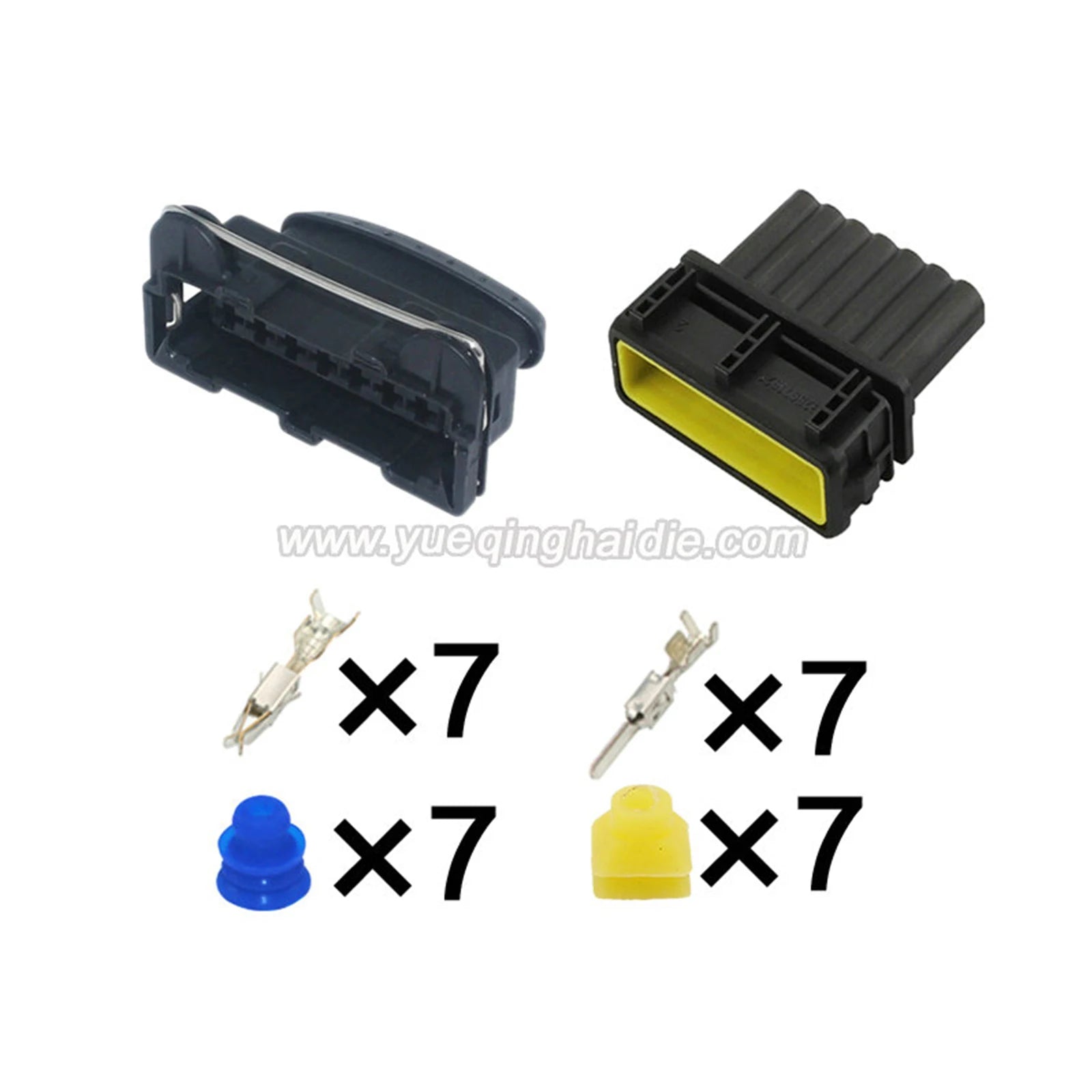 AMP 7 Pin Connector Waterproof 3.5mm Female Male Connector Automobile Wiring Harness Cable Plug for Proton 282236-2 282768-1