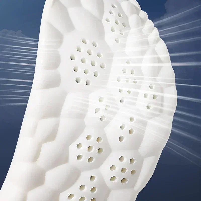 1/2 Pairs 4D Cloud Technologyt High Elasticity Sports Deodorant Insoles for Shoes PU Sole Breathe for Feet Men Running Insole