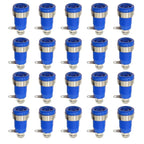 20PCS 4mm Banana Socket 32A Panel Mount Female Connectors, Insulated Safety Binding Post Jacks, 5 Colors for DIY Projects