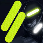 60/10pcs Motorcycle Helmet Reflective Strips Sticker Night Safe Driving Warning Tape General Fluorescent Car Decorative Stickers