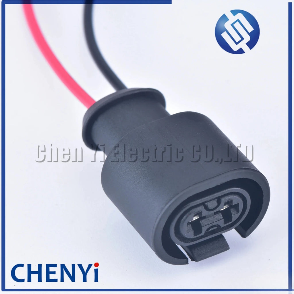 1 pcs 2 Pin Female Auto Waterproof ABS Sensor Plug Sealed Cable Connector 357973202 For 6N0927997 with 15cm 18AWG wire