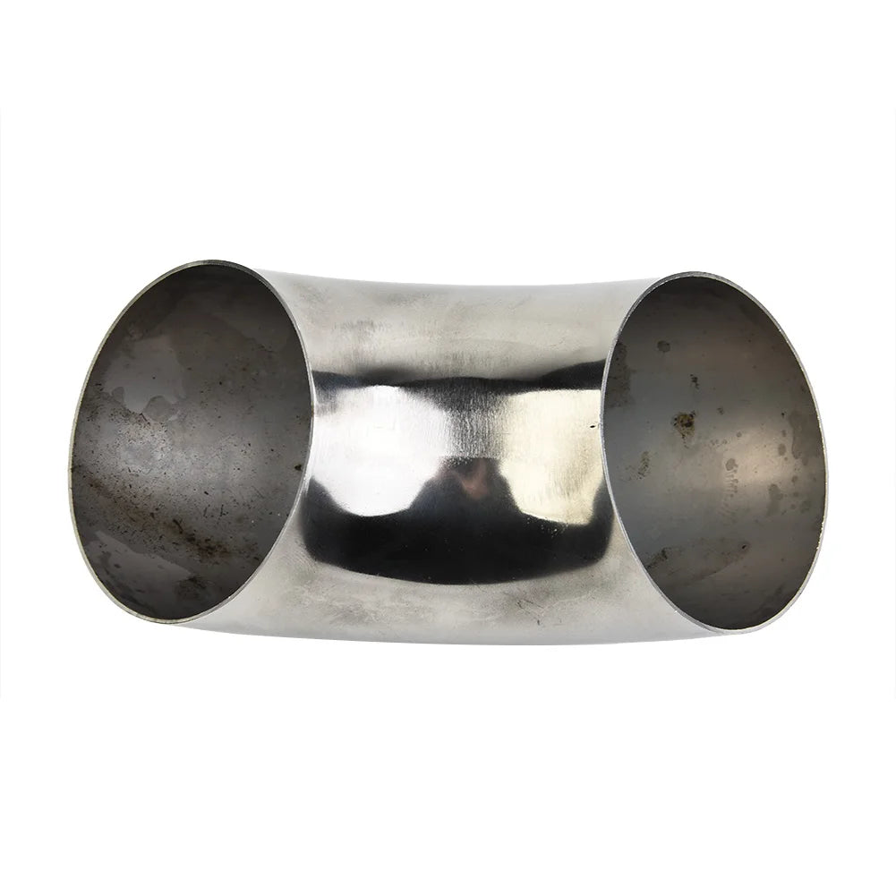 Car Exhaust Bend Elbow Pipe Fitting 2.5 63mm Stainless Steel Universal Car Exhaust Pipe Muffler Elbow Tube Bend Mandrel Fitting