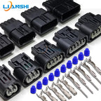 Automotive waterproof connector, two-hole wiring harness connector, 4p turn signal sensor plug, 6-core headlight LED driver plug
