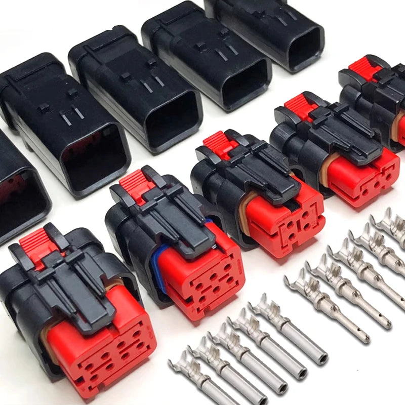 Automotive waterproof connectors, male and female plugs, fuel injector connectors, excavator connectors, camshaft sensor plugs