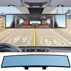 Universal Panoramic Convex Rearview Mirror, Interior Clip-on Wide Angle Rear View Mirror To Reduce Blind Spot Effectively Amagi