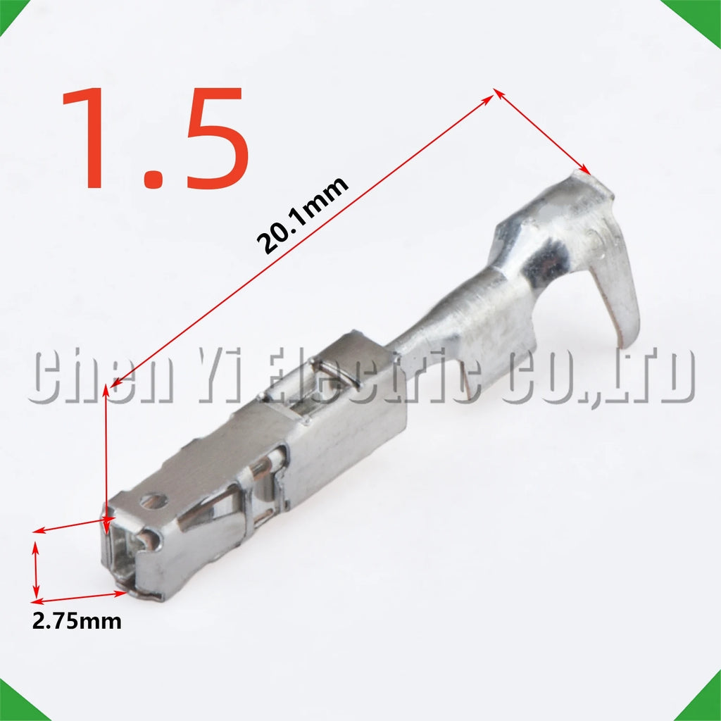 50 pcs 1.5 series Male or Female wire Crimp Pins For 964269-2 964274-2 1241380-1 Sheath...