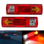 24V Trailer Truck LED Rear Taillight Arrow LED Tail Lamp Boat RV Caravan Van Reversing Night Driving Safety Warning Light Amagi