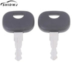 2PCS 14603 Keys For JCB Bomag Dynapac Terex Vibromax New Holland NH  For Ford Moxy Hamm For Volvo