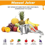 Stainless Steel Fruits Juicer Squeezer Lemon Manual Citrus Orange Hand Press Machine Durable Kitchen Tool Amagi