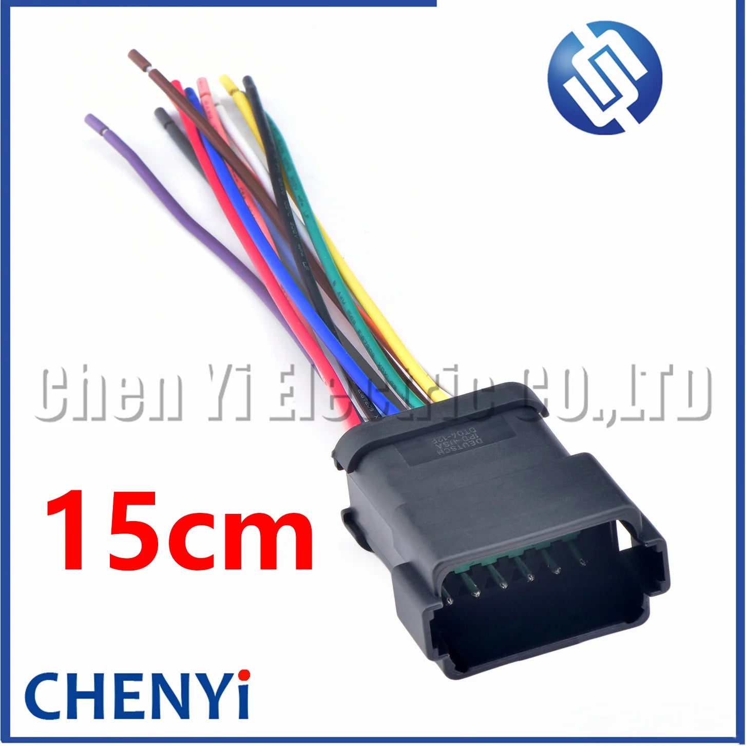 12 Pin Black DT series Connector Waterproof Plug Socket DT06-12S DT04-12P DT06-12S-E005 DT04-12P-E005 with pins For Deutsch