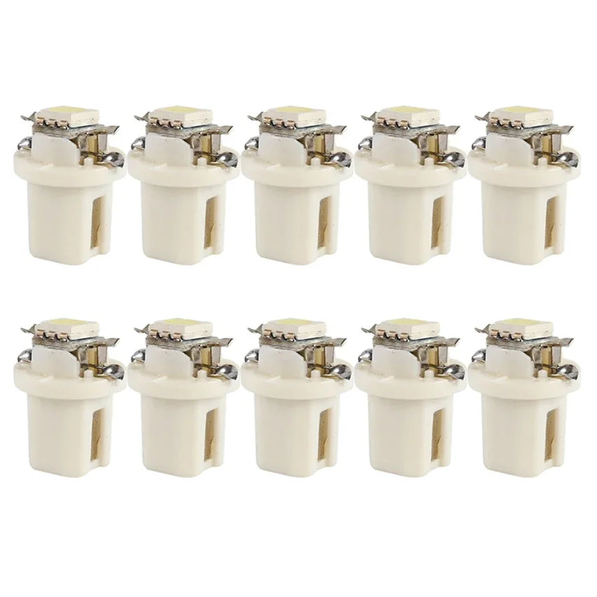 T5 LED Car Bulbs B8.5d Auto Car Dashboard Speed Lights Bulb Car Interior Lamp Accessories Dashboard Side Switch Lamps 12V