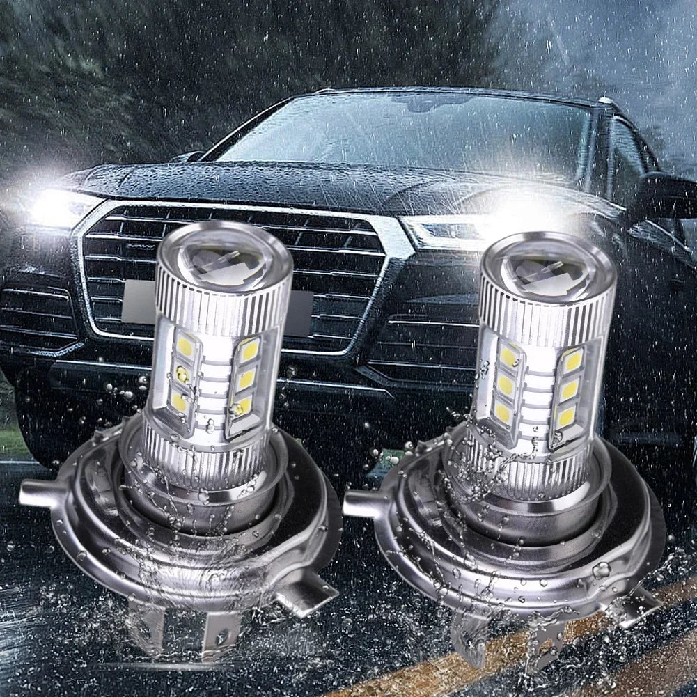 H4 Super White LED Headlight Bulb 6000-6500K High Low Beam LED Headlight IP67 Waterproof Auto Headlight 4000LM 80W 12V Amagi