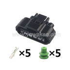 5-Pin Connector Waterproof 2.2mm Female Connector Automotive Wire Harness Cable Socket for Toyota 90980-11024 7283-7050-30 11024