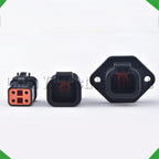 4-Pin Wire Harness Harness Automotive Waterproof Connector harness Black DTP06-4S DTP04-4P