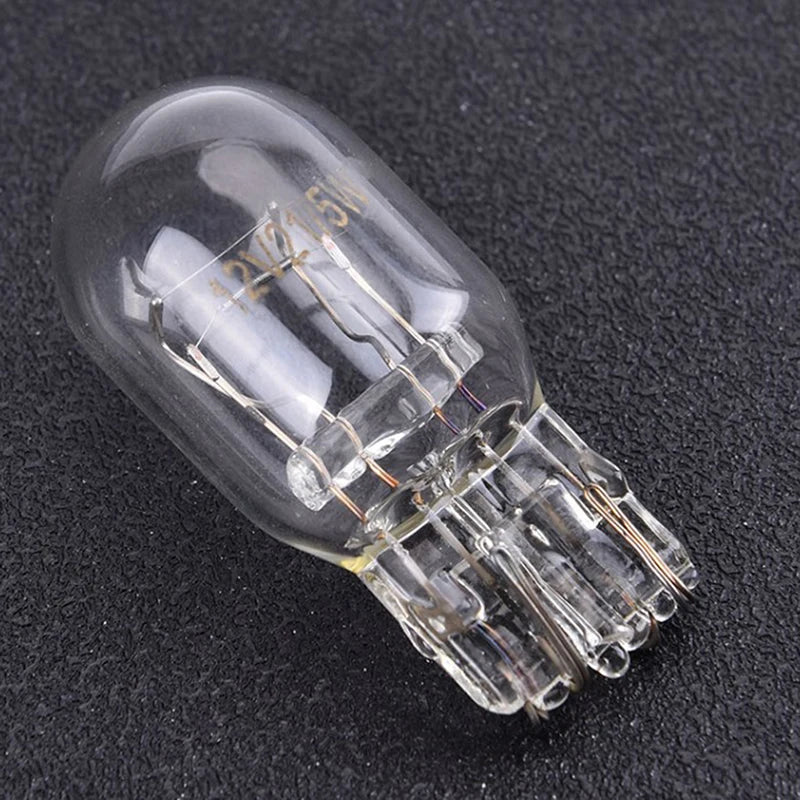 10Pcs T20 W21/5W Signal Light Halogen Bulb 7440 7443 Clear Orange Daytime Turn Stop Brake Tail Bulb DRL Bulbs