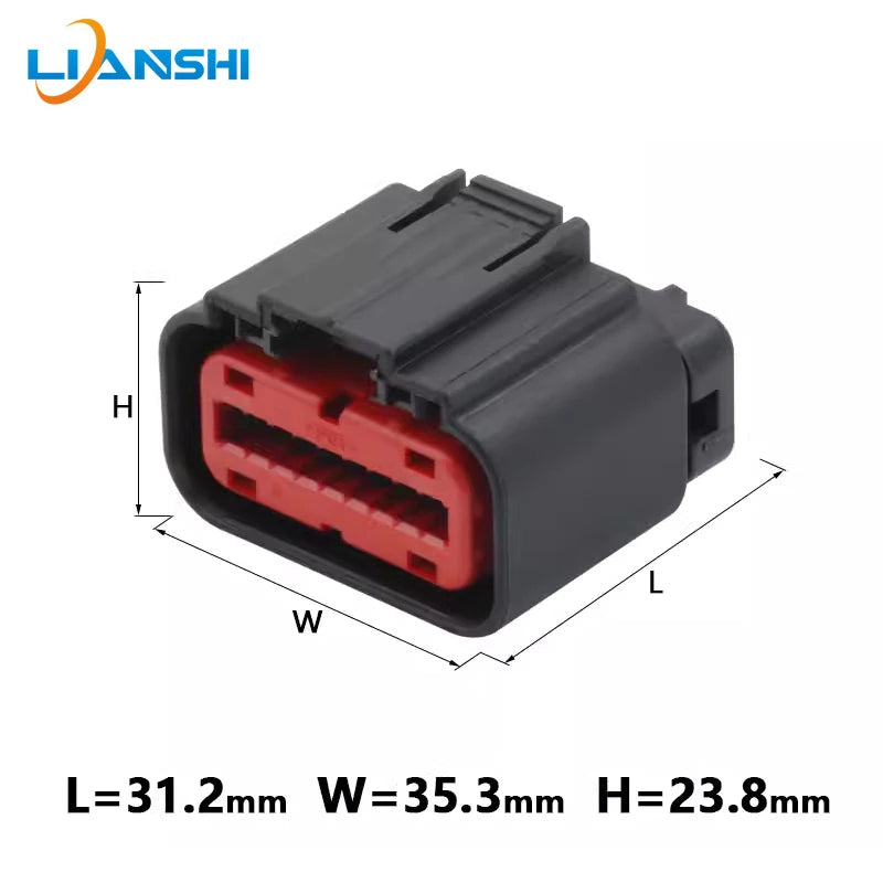 The 18-hole air flowmeter plug connector sheath with terminals DJ7182A-1-21 is suitable