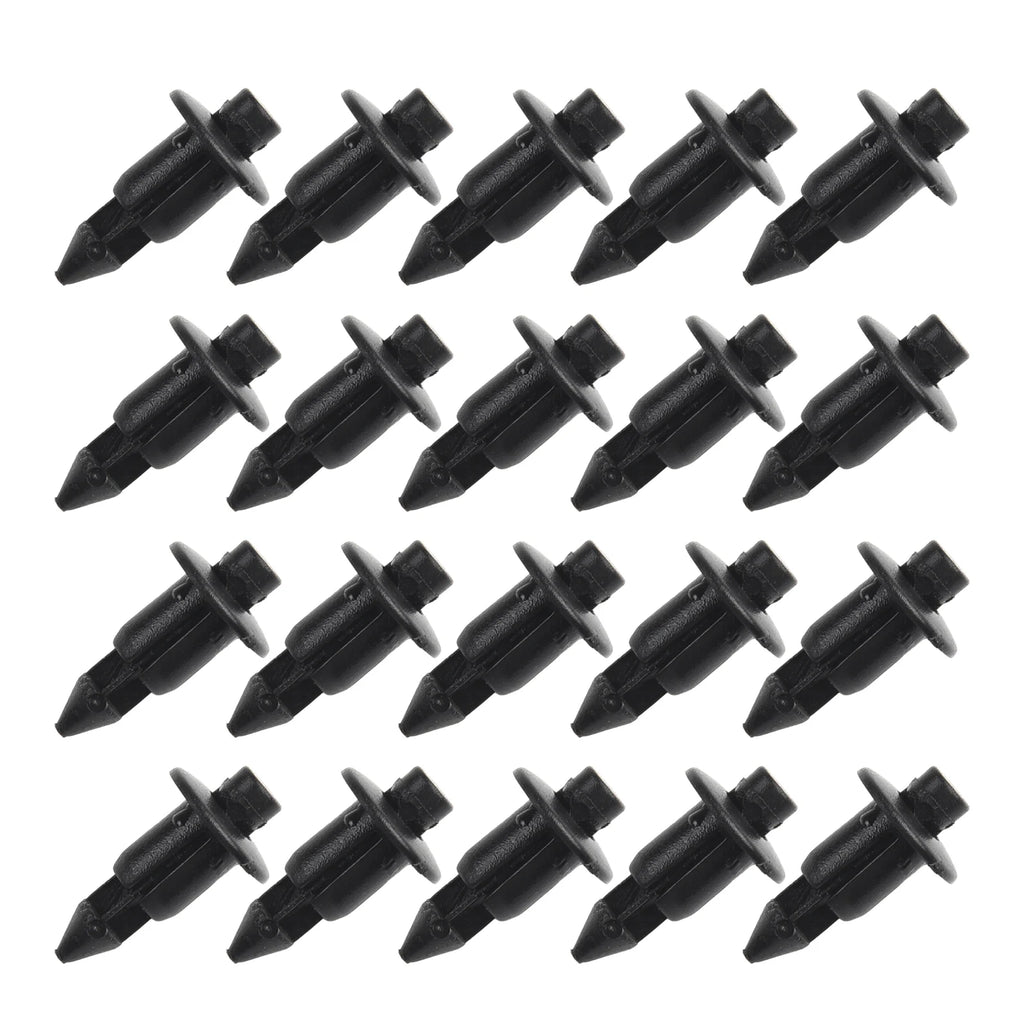 20Pcs 6mm Auto Fastener Clip Mixed Car Body Push Retainer Pin Rivet Plastic Rivet Bike Fairing Trim Clips For Honda For Suzuki
