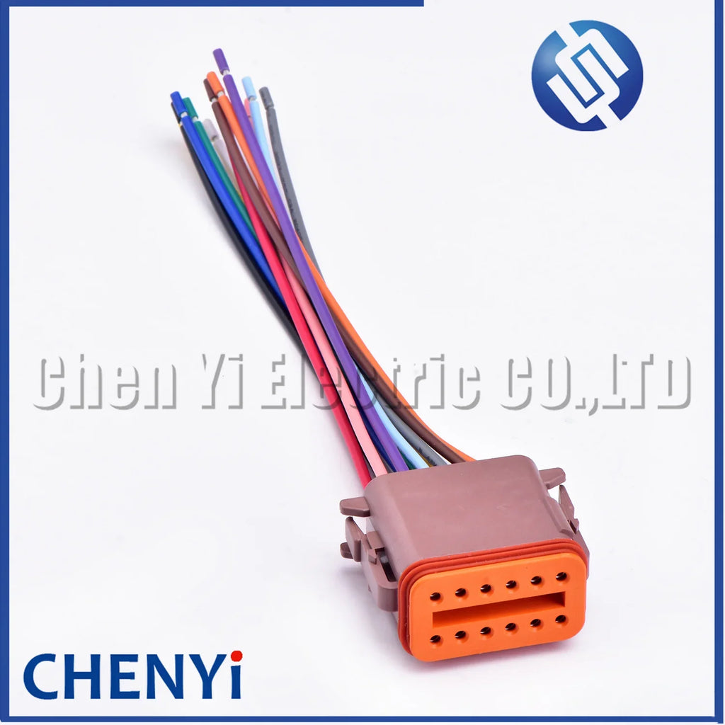 12 Pin auto Waterproof Connector Plug DT06-12SA DT04-12PA DT06-12SB DT04-12PB DT06-12SC DT04-12PC DT06-12SD DT04-12PD with wires
