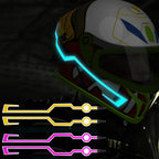 4 Flashing Motorcycle Bike Helmet LED Cold Light Strip EL Sticker Waterproof Warning Lights Motorcycle Night Riding Accessories