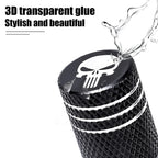 4pcs/pack Creative Skull Head Logo Car Tire Valve Caps - Aluminum Alloy Valve Core Cover with Sealant Pad Accessories Tools New