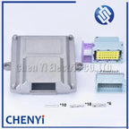 1 kits set 24 pin way aluminum single hole automotive  ecu box with matching connector and Pin 211PC249S0005 211PC249S8005
