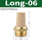 Air Fittings Brass Control Muffler Compressed Air Pneumatic Exhaust Muffler The Electromagnetic Valve Scarf Connector