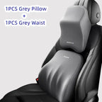 Car Lumbar Back Support Memory Foam Headrest Neck Lumbar Pillow Universal Soft Neck Pillows Seat Cushion Car Interior Accessorie