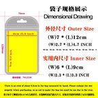 Colorful Laser Ziplock Bag Packaging Bags For Earring Jewelry Display Bags Pouch Gift Packaging Resealable Storage Bag Amagi