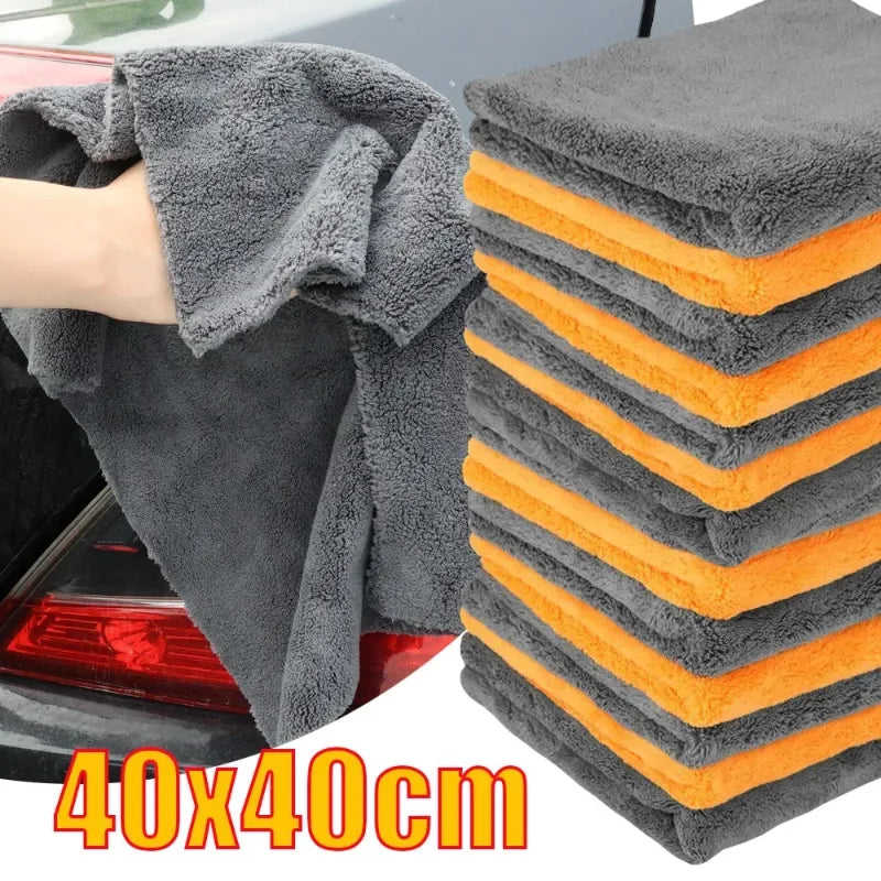 Premium Microfiber Towels Car Care Washing Thicken Towel Car Detailing Drying Cloth Cleaning Tool Auto Wash Accessories Amagi
