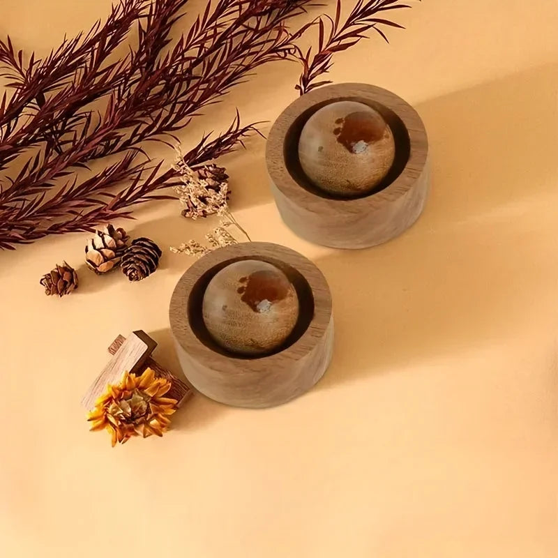 Mini Cute Natural Wood Fragrance Diffuser Car Home Essential Oil Diffuser for Bedroom Living Room Bathroom Office Oil Amagi