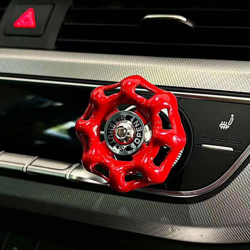 Car Rotary Knob Decor Metal Valve Handwheel Automotive Accessories Interior For Control Knob Gear Shift Knob Button Sticker