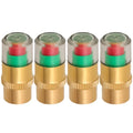 8/1pcs Motorcycle Car Tire Pressure Monitor Valve Cap Sensor Indicator Eye Alert Auto Tire Pressure Inspection Tool Tire Valve