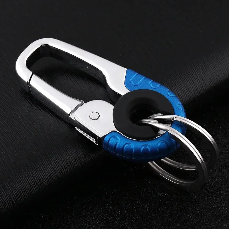 Carabiner Durable Snap Hook Key Ring Car Fashion Metal Keychain for Men with Waist Hanging Buckle for Business Gift Accessory