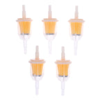 Hot sale 5Pcs Inline Gas/Fuel Filter 6MM-8MM 1/4" For Lawn Mower Small Engine Auto Motorcycle Oil Filt