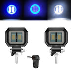 Motorcycle LED Angel Eye Work Light Bar Spot Lamp Offroad Car Boat Truck SUV Pickup 12V 24V Driving Fog Lamp Headlight Amagi