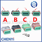 12 Pin Auto waterproof connector plug DT06-12SA-CE05 DT06-12SB-CE05 DT06-12SC-CE05 DT06-12SD-CE05 DT06-12SA-CE11 DTF13-12P