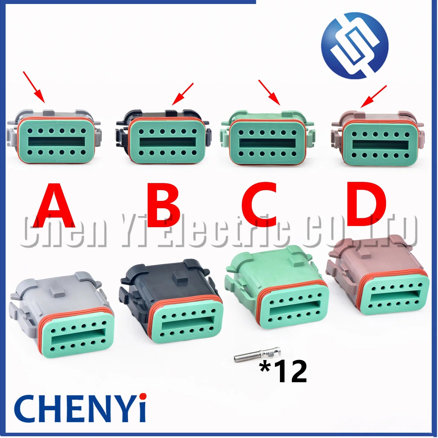 12 Pin Auto waterproof connector plug DT06-12SA-CE05 DT06-12SB-CE05 DT06-12SC-CE05 DT06-12SD-CE05 DT06-12SA-CE11 DTF13-12P