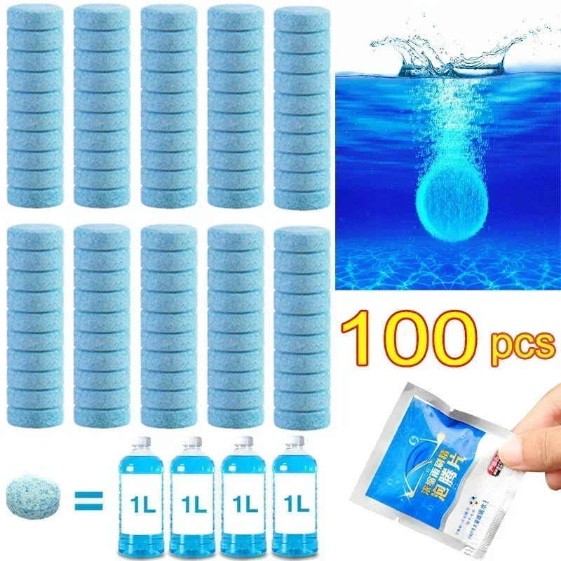Car Windscreen Cleaner Effervescent Tablet Auto Solid Cleaner Universal Window Glass Washer Fluid Concentrated Solid Set Amagi