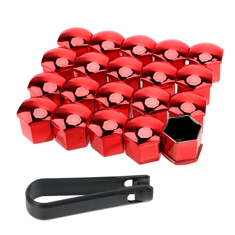 New 20Pcs 17/19/21mm Car Wheel Nut Caps For Ford Ranger C-Max S-Max Focus Galaxy Mondeo Transit Tourneo Custom car Accessories
