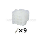 9 Pin Connector Unsealed 2.1mm Series Male Female Connector Wiring Harness Cable Plug for Elevator Auto Cars 1-480706-0 1-480707