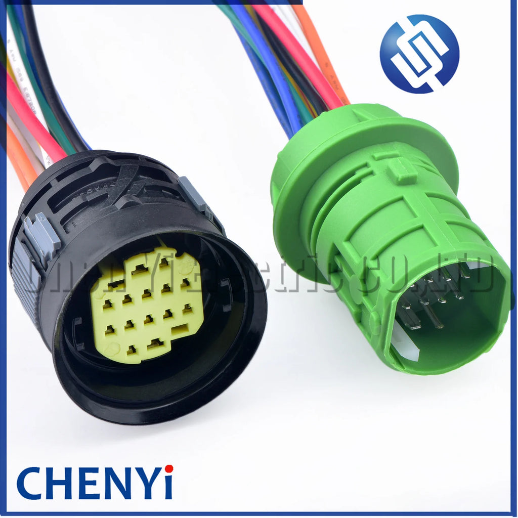 14 Pin Automotive Waterproof connector Headlight Wire harness Plug socket 10847366 DTBFHPE14BKSV For Fiat Ducato Maserati Sicma