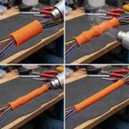 1-10pcs Car Insulation Cable Sleeves Black Braided Heat Shrink Tube Line Organizer Flam Retardant Wire Wrap Sheath Protection