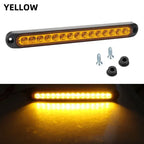 Universal 15 LED Trailer Light Bar 12-24V Brake Light with Sequential Flow Signal Turn Signal Lights for Truck Pickup Boat Amagi
