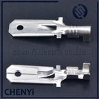 50 pcs 6.3mm Automotive Crimp Terminal Male Spade Connector Brass Pins Auto Splice Wire Terminals DJ611-6.3A G194