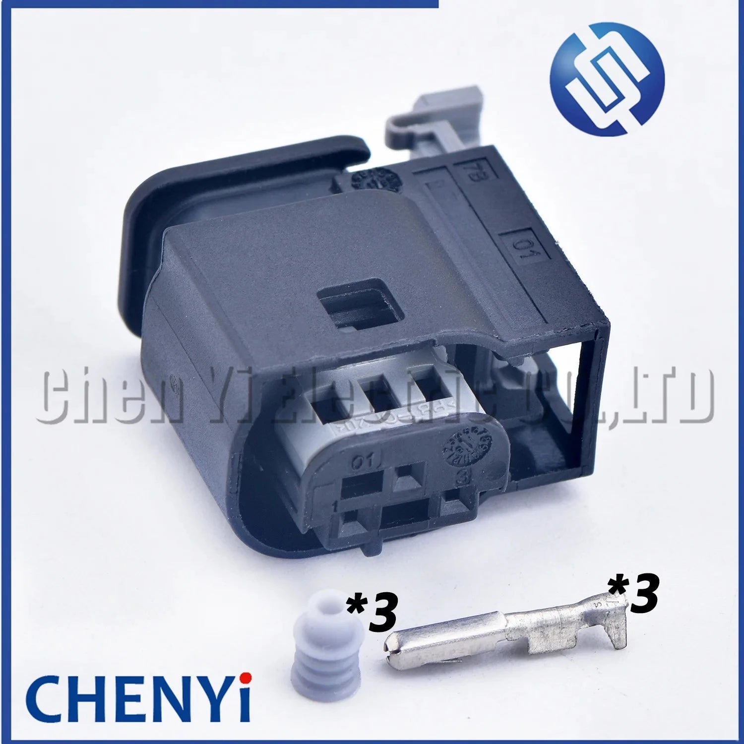 3 Pin Auto connector reverse radar Water temperature sensor Plug 13623745 0-1418474-3 2-1418468-1 A0065402381