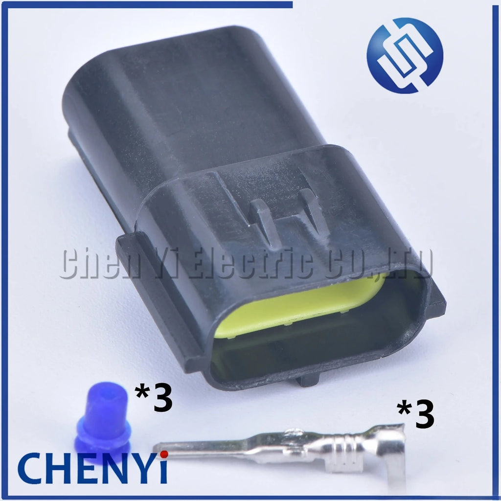 5 Sets 3 Pin Female Or Male Auto Waterproof Wire Connector Plug Car Sealed Truck Socket 174359-2 174357-2 For 1JZ-GTE 2JZ-GTE