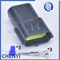 5 Sets 3 Pin Female Or Male Auto Waterproof Wire Connector Plug Car Sealed Truck Socket 174359-2 174357-2 For 1JZ-GTE 2JZ-GTE